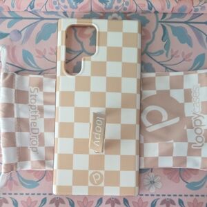 Samsung Galaxy S22 Ultra Loopy Sand Dollar Checkered Case